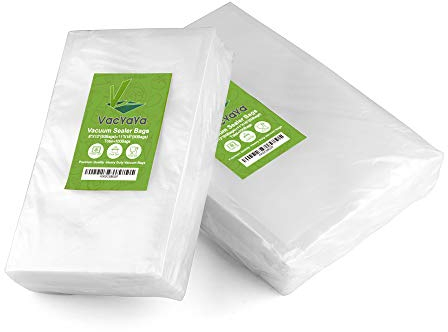 VacYaYa 100 Beutel 20x30cm(50) und 28x40cm(50) Vakuumier Beutel Vakuumbeutel für Lebensmittel,BPA-Frei Sous Vide Vakuumierbeutel Beutel für Vakuumierer und Folienschweißgeräte Geeignet