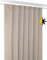 BEAUTEX Verdunkelungsgardine mit Kräuselband U-Band, Blackout Vorhang Blickdicht abdunkelnd, Größe und Farbe wählbar (Breite: 140 cm, Höhe: 245 cm, Hellbraun)