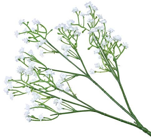 Julhold Gypsophila Künstliche Blumen, Blumenarrangements Hochzeit Blumenstrauß Seidenblumen Tisch-mittelstücke Muttertagsgeschenk, Geschenke Für Mama(Weiß)