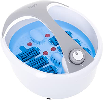 Adler AD 2177 Massagegerät für Füße, 450 W, Fußbad mit Heizfunktion, Fussbadewanne mit Vibrationsmassage, Fußmassagegerät, Fußwanne mit Massagerollen
