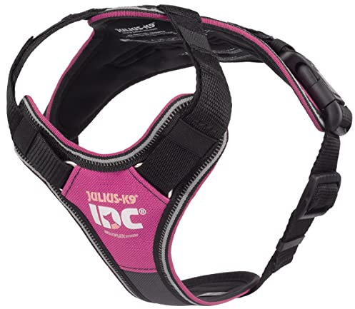 IDC Longwalk Geschirr, Rosa-Grau, Größe: XS