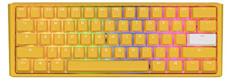 Ducky One 3 Yellow Mini Gaming Tastatur, RGB LED - MX-Black (US)