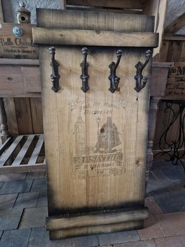 Generisch GARDEROBE WANDGARDEROBE JACK THE RIPPER ABSINTH LANDHAUSSTIL HOLZ FRACHTKISTE NEU ANTIK STIL