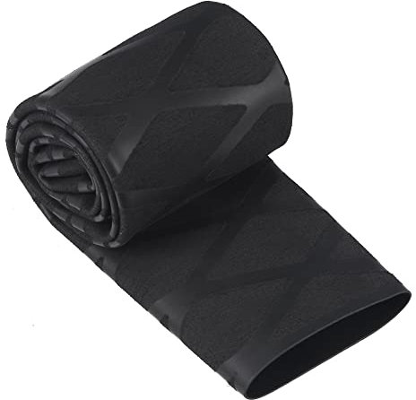 PATIKIL Guaina Termica, 30mm Dia 49mm W 0,5m L 2:1 Tubi Termorestringenti Impermeabili, Termo Restringente Tubo, Restringibile Tubo Cavo Manica per Pesca Canna Impugnature Manico, Nero