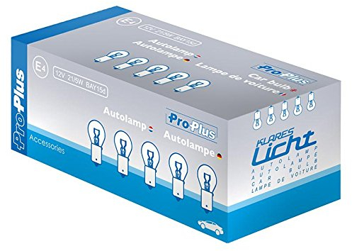 Generisch 10 Stück Glühbirne BAY15d 12V 21 / 5W - Lampe - Autolampe - Doppelfaden - Bremslicht