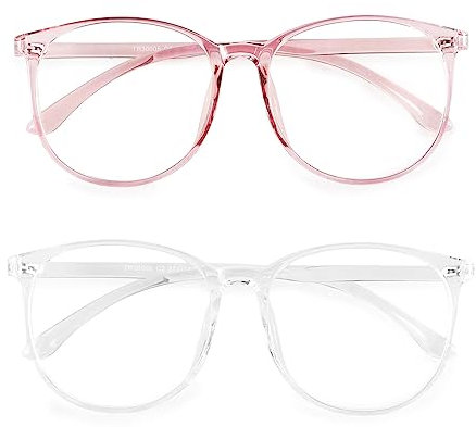 Dolarosey Blue Light Blocking Glasses Oversized frame for Computer/Phone/Pad/Game, Anti Glare Fatigue Avoids Headaches Eye Strain, (Frame Width/ 140MM), (Lens Width/ 55MM)