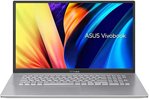 Asus VivoBook 17 Ordinateur portable fin haute performance Intel Core i3 jusqu'à 4,1 GHz 8 Go de RAM 256 Go SSD 17,3 Full HD Web Cam HDMI Lecteur d'empreintes digitales Windows 11 (K712 - Renewed)