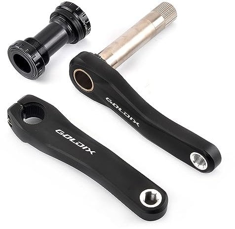 LSRRYD 110mm 127mm 140mm 150mm 155mm 160mm Fahrrad-Kurbel Hohle Integrierte Faltrad Crank Links Rechts Kurbelarm Aluminium mit Tretlager