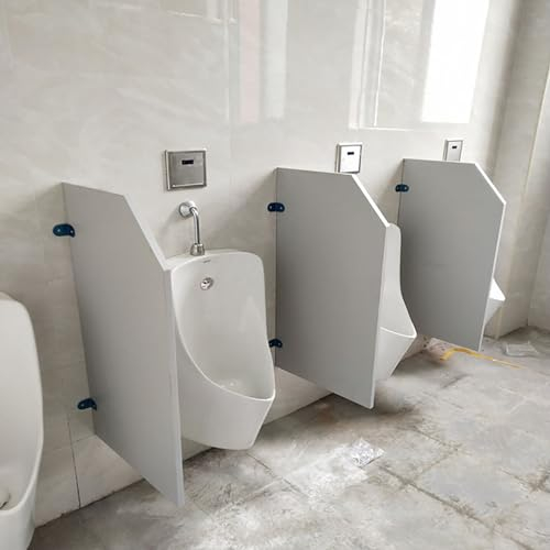 Urinal-Trennwand, Urinal Schamwand, Sichtschutz for Männer-Urinale, Urinal-Sichtschutz-Toilettenfach,an der Wand Befestigte Rinaltrennwand 90x40cm, for Einkaufszentren/Schulen/öffentliche Plätze ( Siz
