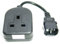 IEC C14 Male Plug to UK Extension lead Socket 3 Pin UPS Power Adapter Cable 25cm