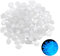 300 Piezas Luminosas, Piedras Luminosas Jardín Piedras Decorativas Piedras Brillantes Piedras Decorativas Guijarros Fluorescentes Artificiales Luminosas para Jardín Césped Acuarios Terraza(Blanco)