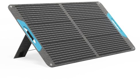 Renogy Panel solar portátil de 100 W, IP65 resistente al agua, módulo solar plegable Power Backup, cargador solar para Power Station RV Camping Off Grid