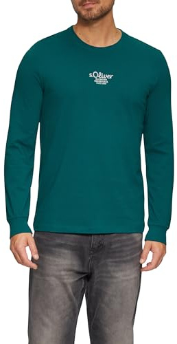 s.Oliver Langarmshirt mit Logo-Stickerei