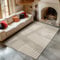 Carpetsale24 Teppich 140x200 cm Beige, Hochflor Wohnzimmer Teppich, Weich & Flauschig, Skandinavisch Boho Stil, Langflor Shaggy, Pflegeleicht, Jute Rückseite