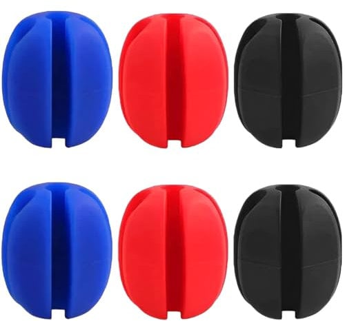 XUKZIMA 6 Pcs Fishing Pole Clip Silicone, Rutenhalter Angelrute Fixed Ball, schützt Ihre Angelrute vor Beschädigungen