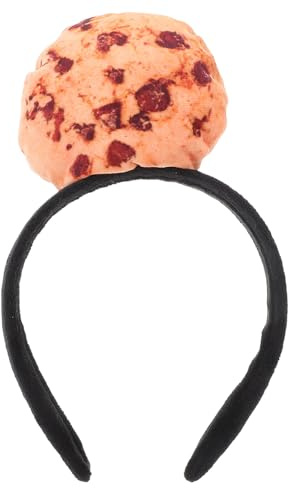 Healeved Carnival Cookie Haarreif Plüsch Haarband Für Partys Lustiges Und Verspieltes Accessoire Für Damen Cartoon Design Für Halloween Und Karneval Bequem Und Dekorativ