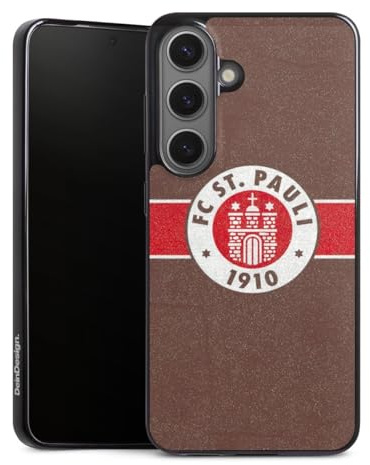 Slim Case extra dünn kompatibel mit Samsung Galaxy S25 Silikon Handyhülle schwarz Hülle FC St. Pauli Offizielles Lizenzprodukt Logo