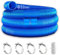 NHTJTHE 2 mangueras azules de piscina de 32 mm para bombas de piscina con 4 clips de seguridad y 1 conector de manguera, manguera de piscina de 150 cm de 32 mm, para bomba de filtro y piscina