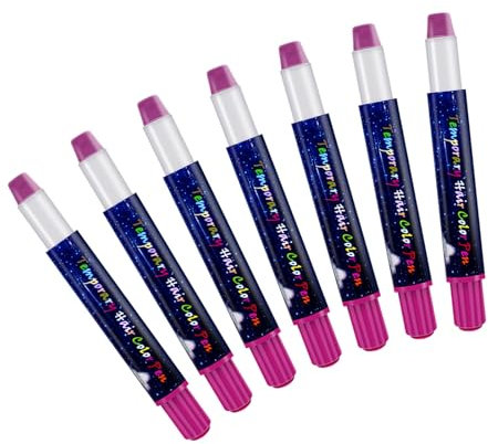 Tizas para el Pelo Niña,7 Pcs Purpura,Tinte Tizas Set,color de pelo lavable