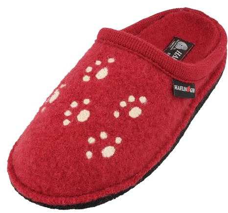 HAFLINGER Tiermotiv Walkstoff Pantoffel Hausschuh Unisex