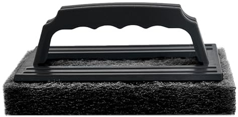 Grill Cleaning Brush, Griddle Cleaning Scrub with Ergonomic Handle, Heavy Duty Bristle Head, Comfortable Non Slip Grip, BBQ Scrubber Tool, for Backyard, Camping, Cooking, Kitchen, Oven