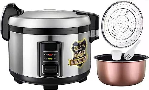 Großer Reiskocher 10-25L, kommerzieller Slow Cooker für Hotels, Restaurants, Kantinen, Schulen, antihaftbeschichteter Innentopf