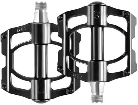 Bibykivn Fahrradpedale MTB Pedale - Leichte Pedale mit Rutschfesten Pins, Robustem Rad Pedal aus Aluminium für MTB, Rennrad & Trekkingbike