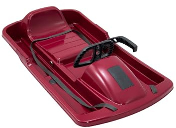 KHW | Lenkschlitten Snow Fox | Nordic Berry | TÜV-geprüft | Made in Germany | ausgefeiltes Lenksystem & griffsicheres Lenkrad | kälte- und lichtbeständiger Kunststoff | der Hingucker auf jeder Piste