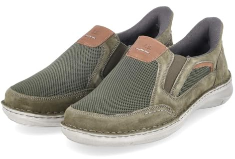 Josef Seibel 44925TE387/616 Herren Slipper Leder & Textil in grün - Gr. 39