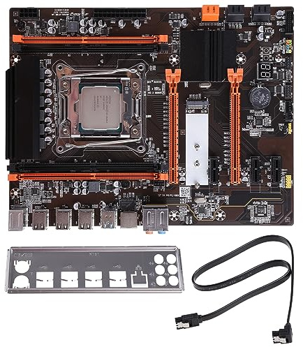 Jazuaiao X99 DDR4 Motherboard CPU Set LGA2011-3 Pin Computer Motherboard with Xeon 2620 V3 CPU Supports E5-2609 2650