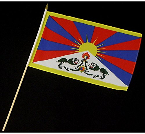 Everflag Stock-Flagge 30 x 45 : Tibet