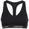 Icebreaker Merino Sprite Racerback Bra Damen - Unterwäsche aus Merinowolle, Bügelfreier BH, Komfortabler Bralette - Black, S