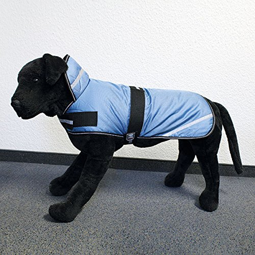 Wallace & Jones | Hundemantel Eisbär - Double Diamond Hellblau Rückenlänge ca. 80cm