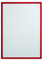 FRANKEN Dokumentenhalter Frame It X-tra!Line, DIN A4, selbstklebend, rot, ITSA4S 01