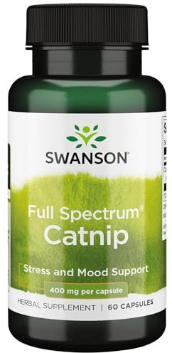 Swanson Full Spectrum Catnip 400 Milligrams, 60 Capsules