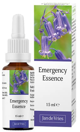 Jan De Vries Emergency Essence | Calm & Steady the Emotions | Contains Star of Bethlehem, Bluebell & Yarrow | 15ml