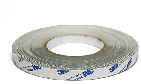 SteelFlex® Gloss White & Premium Self Adhesive Steel Tape for Creating a Surface Magnets Will Stick To - 12.5mm Wide - 30m Length - Pack of 5