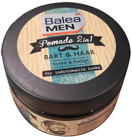 Balea Pomada para barba y cabello 2 en 1 para looks individuales veganos 100 ml