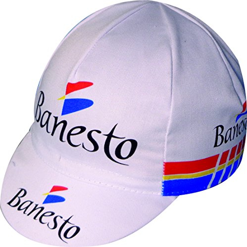 APIS Radmütze BANESTO Cycling Team Retro 65% Polyester 35% Baumwolle eingenähtes elastisches Band Universalgröße - One Size fits All !!!
