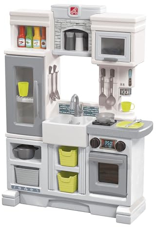Step2 Downtown Delights Cuisine Enfant en Plastique | Jeu/Jouet Cuisine pour Enfants avec Kit d’Accessoires de 24 Pièces