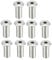 sourcing map M8x20mm Hex Socket Head Insert Nut Screw Post Sleeve Nut for Furniture 10pcs