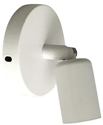 Fenteer E27 Wandleuchte Retro Lampenschirm, Wandleuchte Innen Wandlampe Schwenkbar Wandstrahler Industrie aus Lampenschirm mit E27 Lampenfassung für Aufenthaltsraum Schlafzimmer Esszimmer, Weiß