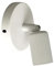 Fenteer E27 Wandleuchte Retro Lampenschirm, Wandleuchte Innen Wandlampe Schwenkbar Wandstrahler Industrie aus Lampenschirm mit E27 Lampenfassung für Aufenthaltsraum Schlafzimmer Esszimmer, Weiß