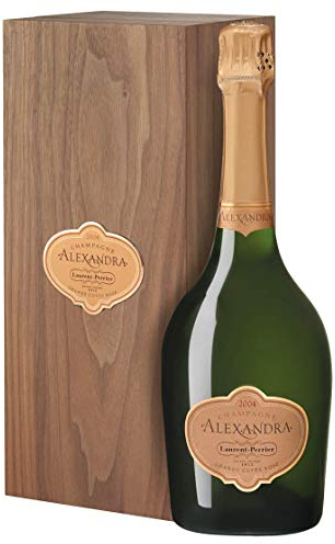 Champagne Brut AOC Grande Cuvée Rosé Brut Alexandra Laurent-Perrier 2004 0,75 L, Cassetta di legno