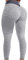 Vaslanda Damen Tiktok Leggings High Waist Yoga Pants Booty Scrunch Leggings Butt Lifting Textured Workout Tights, 3# Jacquard-Mesh-grau, Groß