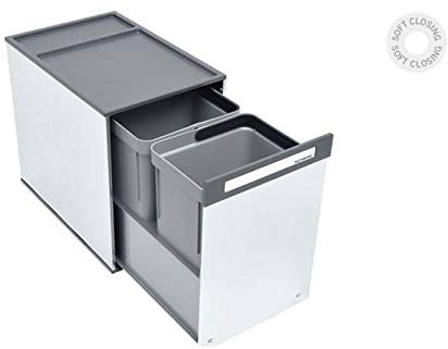 Pattumiera scorrevole in acciaio inox Tecnoinox Box 2