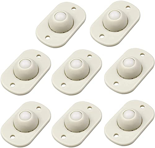 8 Piezas Ruedas Adhesivas Mini Ruedas De Muebles Polea Universal Tipo Pasta para Bote De Basura Muebles Pequeños Caja De Almacenamiento Bricolaje Sin Ruido y Sin Arañazos