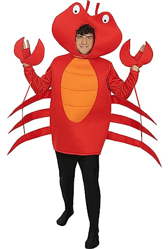 Funidelia | Krebs Kostüm für Herren und Damen Tiere - Kostüm für Erwachsene & Verkleidung für Partys, Karneval & Halloween - Rot