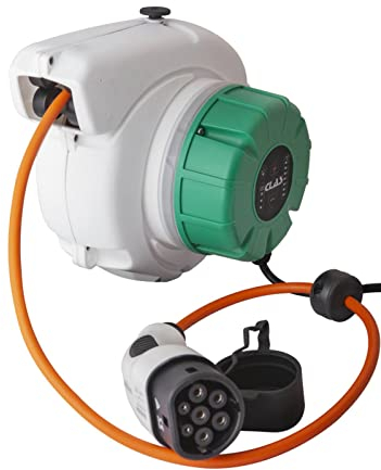CLAS Equipements Wallbox WiFi Kabeltrommel für Stromversorgung Elektrofahrzeug Typ 1 – OE 2001