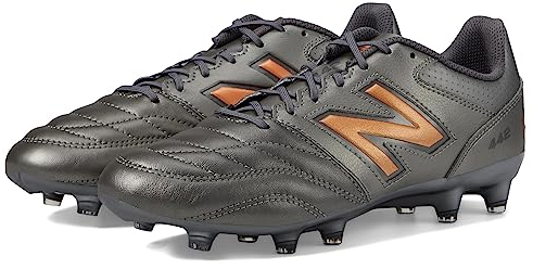 New Balance Men's 442 V2 Team FG Soccer Shoe, Silver/Graphite/Copper, 7.5
